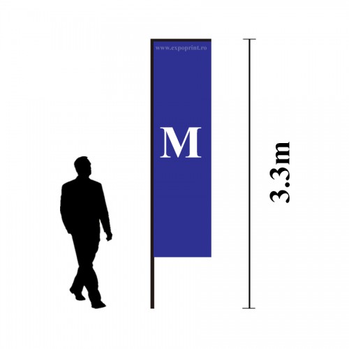 Steag Dreptunghiular Personalizat 3.3m (M)