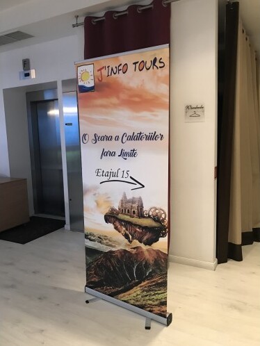 Roll-up banner 85x200cm